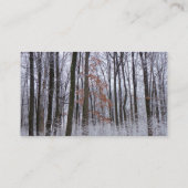 sneeuwpuinfotografie winterlandschap visitekaartje (Achterkant)