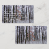 sneeuwpuinfotografie winterlandschap visitekaartje (Voorkant / Achterkant)