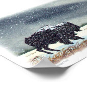 Sneeuwpuinschilfers Poster (Hoek)