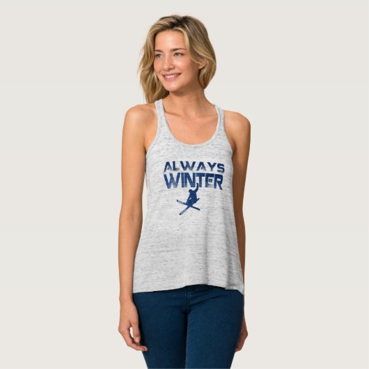 Sneeuwraadarm voor vrouwen tanktop (Volledige Voorkant)