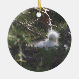 Sneeuwreiger Baby Vogel Ornament
