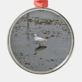 Sneeuwreiger Metalen Ornament