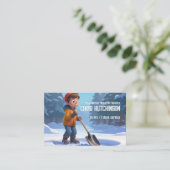 Sneeuwreiniging Visitekaartje (Staand voorkant)