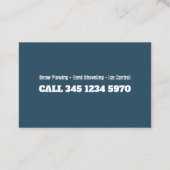 Sneeuwreiniging Visitekaartje (Achterkant)