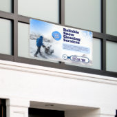 Sneeuwreinigingsservice aanpassen Adverteren Spandoek (Buitenkant Gebouw)