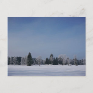 Sneeuwrijk koud winterlandschap 12 briefkaart