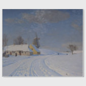 Sneeuwrijk landschap in de winter (door H.A. Brend Cadeaupapier (Vlak)