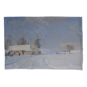 Sneeuwrijk landschap in de winter (door H.A. Brend Kussensloop