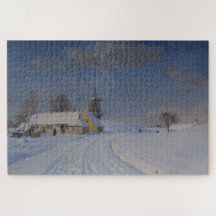 Sneeuwrijk landschap in de winter (door H.A. Brend