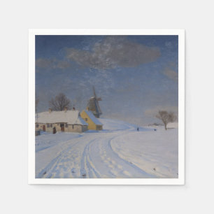 Sneeuwrijk landschap in de winter (door H.A. Brend Servet