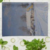 Sneeuwrijk landschap in de winter (door H.A. Brend Theedoek (Gevouwen)