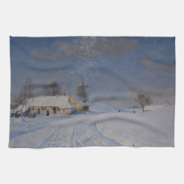 Sneeuwrijk landschap in de winter (door H.A. Brend Theedoek