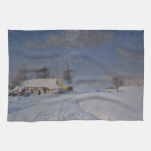 Sneeuwrijk landschap in de winter (door H.A. Brend Theedoek