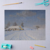 Sneeuwrijk landschap in de winter (door H.A. Brend Tissuepapier (Craft)