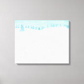 Sneeuwrijk winterbos landschap met sparren canvas afdruk (Voorkant)