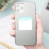 Sneeuwrijk winterbos landschap met sparren sticker (Telefoon)