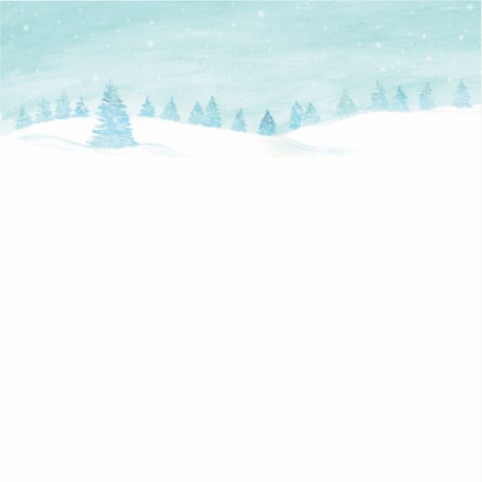 Sneeuwrijk winterbos landschap met sparren sticker (Voorkant)