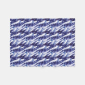 Sneeuwrijke bergen winter fleece deken (Voorkant (Horizontaal))