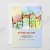 Sneeuwrijke buurt Bewegende aankondiging (Voorkant)