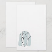 Sneeuwrijke Colorado Aspen Tree Briefpapier (Voorkant / Achterkant)