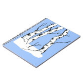 Sneeuwrijke Colorado Aspen Tree Notitieboek (Linkerzijde)