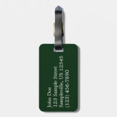 Sneeuwrijke Ellery Lake California winterlandschap Bagagelabel (Achterkant verticaal)