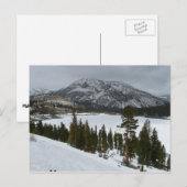 Sneeuwrijke Ellery Lake California winterlandschap Briefkaart (Voorkant / Achterkant)