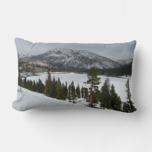 Sneeuwrijke Ellery Lake California winterlandschap Kussen