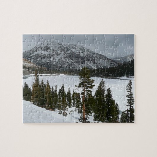 Sneeuwrijke Ellery Lake California winterlandschap Legpuzzel (Horizontaal)