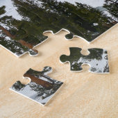 Sneeuwrijke Ellery Lake California winterlandschap Legpuzzel (Zijkant)