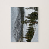 Sneeuwrijke Ellery Lake California winterlandschap Legpuzzel (Verticaal)