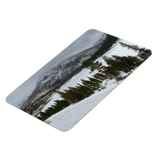 Sneeuwrijke Ellery Lake California winterlandschap Magneet (Linkerzijde)