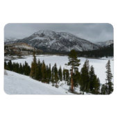 Sneeuwrijke Ellery Lake California winterlandschap Magneet (Horizontaal)