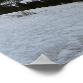 Sneeuwrijke Ellery Lake California winterlandschap Poster (Hoek)