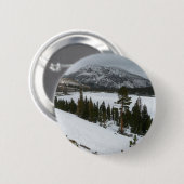 Sneeuwrijke Ellery Lake California winterlandschap Ronde Button 5,7 Cm (Voorkant /achterkant)