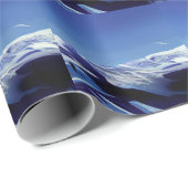 Sneeuwrijke heuvels, winterpanorama cadeaupapier (Rol Hoek)