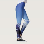 Sneeuwrijke heuvels, winterpanorama leggings (Rechts)