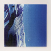 Sneeuwrijke heuvels, winterpanorama legpuzzel (Horizontaal)