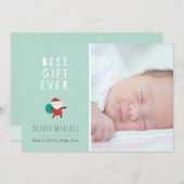 Sneeuwrijke Kerstman Feestdagenkaart (Voorkant / Achterkant)