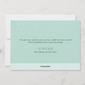 Sneeuwrijke Kerstman Feestdagenkaart (Achterkant)