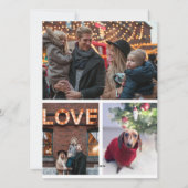 Sneeuwrijke pijnboom Kerstkaart (Achterkant)