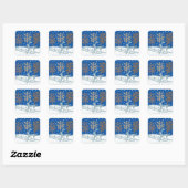 Sneeuwrijke rendieren kerstvakantie Stickers (Vel)