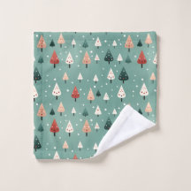 Sneeuwrijke Winter Bos Wash Doek