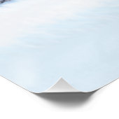 Sneeuwrijke Winter Glanzend Perfect Poster (Hoek)