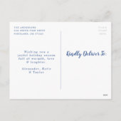 Sneeuwrijke Winter Kerstmis Non-foto Feestdagenkaart (Achterkant)