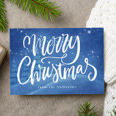 Sneeuwrijke Winter Kerstmis Non-foto Feestdagenkaart