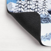 Sneeuwrijke Winter Muismat (Hoek)
