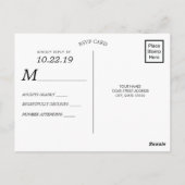 Sneeuwrijke Winter Nacht Waterverf Navy Blauw | RS Briefkaart (Achterkant)