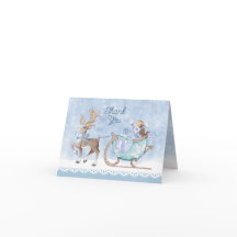 Sneeuwrijke Winter Prinses Verjaardag Dank u