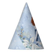 Sneeuwrijke winter rode kop prinses feesthoedjes (Links)